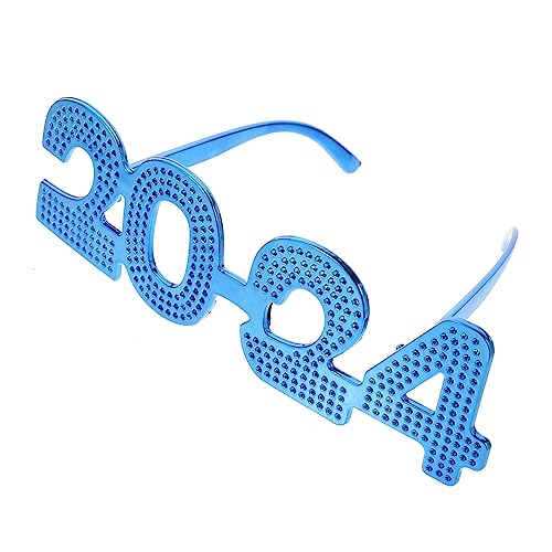 HIAKDOFT Neujahrsbrille Lustige Partybrille mit Einzigartigem Design für Unvergessliche Fotomomente für Neujahrsfeiern und Partys Auffällig und Blauer HIAKDOFT Neujahrsbrille Lustige Partybrille mit Einzigartigem Design für Unvergessliche Fotomomente für Neujahrsfeiern und Partys Auffällig und Blauer von HIAKDOFT