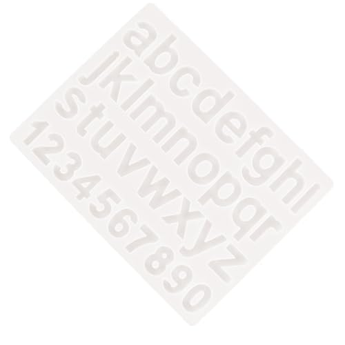 HIAKDOFT Numbers Letters Silikonform DIY Buchstaben Zahlen Gießform für Epoxidharz Schmuck Herstellung Kreative Handarbeit für Familie und Bastelfans von HIAKDOFT