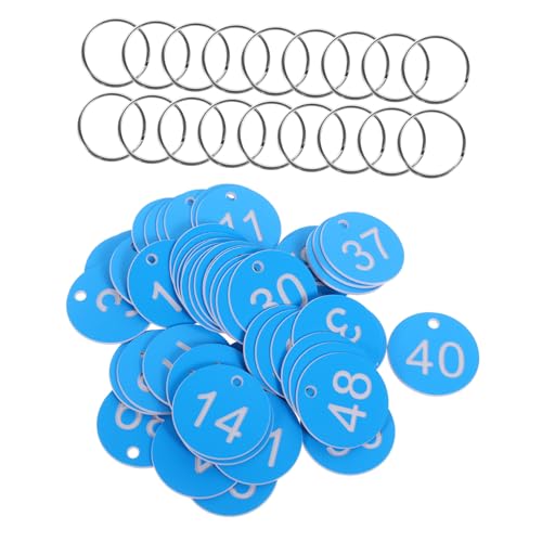 HIAKDOFT Nummerierte Ventilanhänger Kunststoff Schlüsselanhänger Wiederverwendbar Leicht Tragbar Vibrant Blau für Büro Klassifizierung und Rohrleitungsventile HIAKDOFT Nummerierte Ventilanhänger Kunststoff Schlüsselanhänger Wiederverwendbar Leicht Tragbar Vibrant Blau für Büro Klassifizierung und Rohrleitungsventile von HIAKDOFT