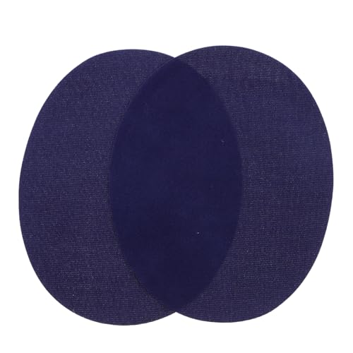 HIAKDOFT Ovaler Bügelflicken zum Aufbügeln Dunkelblaue Ellbogen und Knieflicken Dekorative und Praktische Reparatur für Jeans Jacken und Pullover Strapazierfähig für DIY von HIAKDOFT