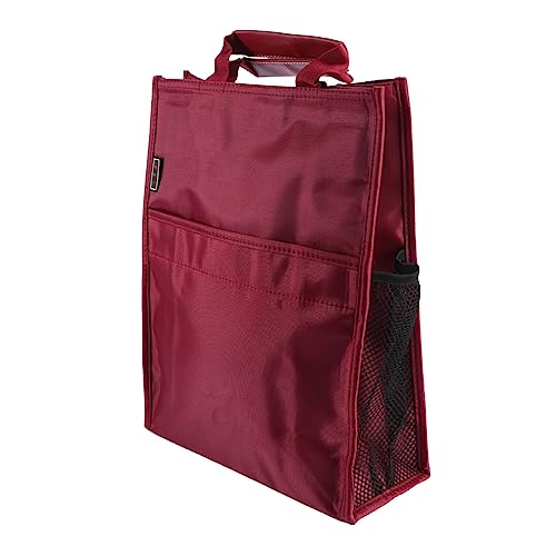 HIAKDOFT Oxford Dokumententasche mit Griff Große Kapazität Dreischichtig Leicht Waschbar mit Seitentasche zur Aufbewahrung von Kleinen Gegenständen Wiederverwendbar und Langlebig Rote HIAKDOFT Oxford Dokumententasche mit Griff Große Kapazität Dreischichtig Leicht Waschbar mit Seitentasche zur Aufbewahrung von Kleinen Gegenständen Wiederverwendbar und Langlebig Rote von HIAKDOFT