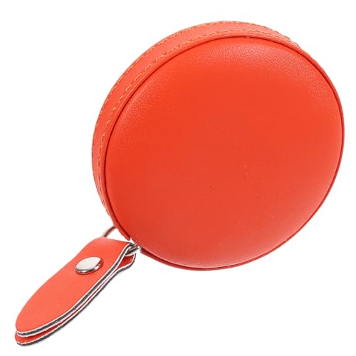 HIAKDOFT PU Leder Maßband Klein und Leicht Tragbar und Kompakt Geeignet für Körpermaße Kleidung DIY Handwerk und Stilvolles Nähmaßband in Orange HIAKDOFT PU Leder Maßband Klein und Leicht Tragbar und Kompakt Geeignet für Körpermaße Kleidung DIY Handwerk und Stilvolles Nähmaßband in Orange von HIAKDOFT