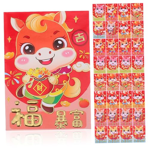 HIAKDOFT Pack Karton Pferd Rote Umschläge Jahr Des Pferdes Chinesische Neujahrsumschläge Traditionell Stilvoll Für Frühlingsfest Geburtstage Hochzeiten Feierlichkeiten HIAKDOFT Pack Karton Pferd Rote Umschläge Jahr Des Pferdes Chinesische Neujahrsumschläge Traditionell Stilvoll Für Frühlingsfest Geburtstage Hochzeiten Feierlichkeiten von HIAKDOFT