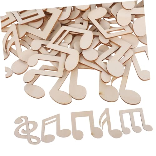 HIAKDOFT Pakete Holz Musiknoten Bastelset Unbemalt DIY Kreativspielzeug Robuste Holzscheiben zum Bemalen Graffiti Kunst Dekoration HIAKDOFT Pakete Holz Musiknoten Bastelset Unbemalt DIY Kreativspielzeug Robuste Holzscheiben zum Bemalen Graffiti Kunst Dekoration von HIAKDOFT