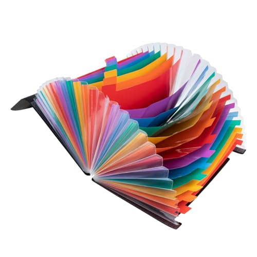 HIAKDOFT Papier Dokumentenmappe mit Fächern Erweiterbarer Ordner mit Karomuster Praktischer und Tragbarer File Organizer für Büro Schule und Zuhause Vielseitige Ordnungsmappe für Wichtige von HIAKDOFT