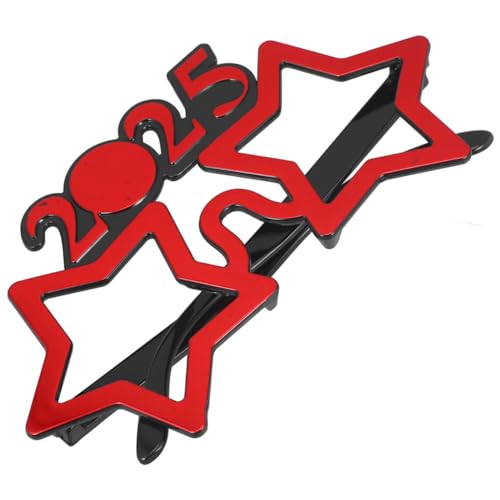 HIAKDOFT Partybrille Sternförmig Leichtes Pc Material Lustige Silvesterbrille für Erwachsene Neujahrsparty Fotorequisite Rot von HIAKDOFT