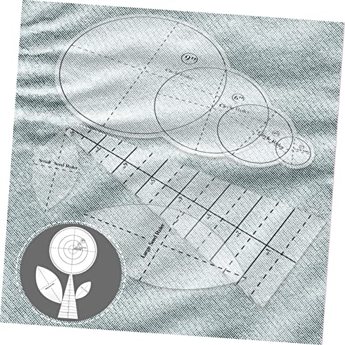HIAKDOFT Patchwork Quiltvorlagen Set Teilig Transparent Nähschablonen für DIY Quilten Nähen Basteln Langlebige Vielseitige Schnittmuster für Textilien für Patchwork und Näharbeiten von HIAKDOFT