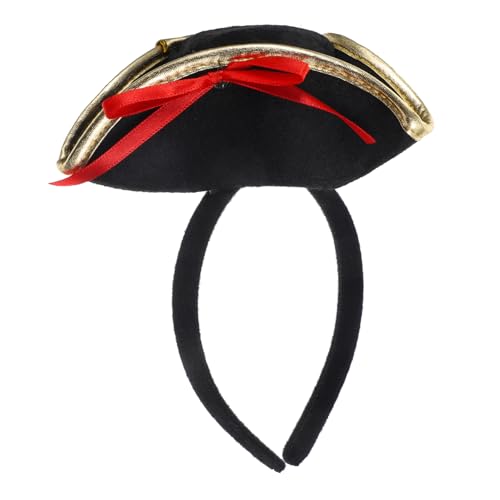 HIAKDOFT Piratenhut Stirnband Halloween Haarreif Piratenmotiv Kopfaccessoire für Karneval Party Dress Up Cosplay Robust und Komfortabel HIAKDOFT Piratenhut Stirnband Halloween Haarreif Piratenmotiv Kopfaccessoire für Karneval Party Dress Up Cosplay Robust und Komfortabel von HIAKDOFT