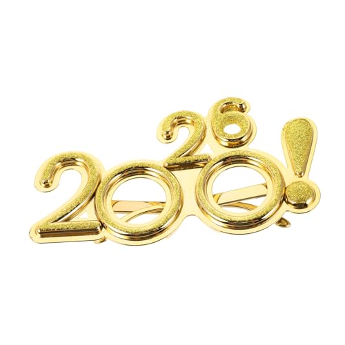 HIAKDOFT Plastikbrille 2026: Silvesterbrille, Partydekoration, Abschlussfeier 2026, Partybrille, Foto-requisitenzubehör HIAKDOFT Plastikbrille 2026: Silvesterbrille, Partydekoration, Abschlussfeier 2026, Partybrille, Foto-requisitenzubehör von HIAKDOFT
