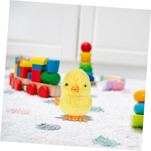 HIAKDOFT Plüsch Huhn Aufziehspielzeug Springendes Küken Uhrwerk für Kreatives und Lustiges Ostergeschenk Geschicklichkeit und Intelligenz von HIAKDOFT