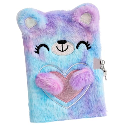 HIAKDOFT Plüsch Notizbuch mit Schloss Cartoon Bär Tagebuch Liniert Kawaii Journal für Mädchen Tragbares Tagebuch für Schule Reise und Alltag Privatschutz durch Schloss Geschenkidee HIAKDOFT Plüsch Notizbuch mit Schloss Cartoon Bär Tagebuch Liniert Kawaii Journal für Mädchen Tragbares Tagebuch für Schule Reise und Alltag Privatschutz durch Schloss Geschenkidee von HIAKDOFT