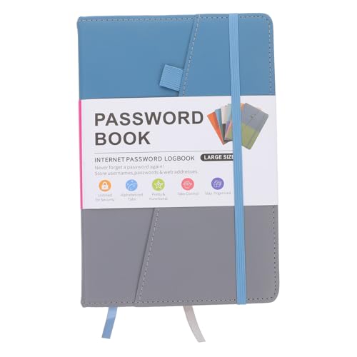 HIAKDOFT Praktisches Passwort notizbuch mit Alphabetischen Registerkarten Leichter Notizblock zur Sicheren Internet passwortaufzeichnung und Website adressenverwaltung Kompakter Organizer HIAKDOFT Praktisches Passwort notizbuch mit Alphabetischen Registerkarten Leichter Notizblock zur Sicheren Internet passwortaufzeichnung und Website adressenverwaltung Kompakter Organizer von HIAKDOFT