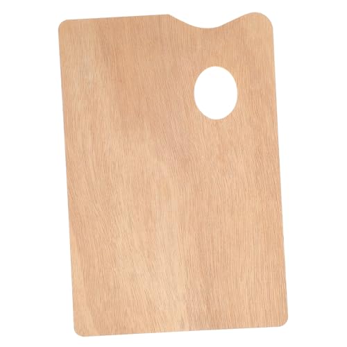 HIAKDOFT Quadratische Holzpalette Ölbeschichtet Glatte Kanten Vintage Malpalette Künstlerbedarf Robust Langlebig Thumb Hole für Ölgemälde Acrylfarben Art Supplies HIAKDOFT Quadratische Holzpalette Ölbeschichtet Glatte Kanten Vintage Malpalette Künstlerbedarf Robust Langlebig Thumb Hole für Ölgemälde Acrylfarben Art Supplies von HIAKDOFT