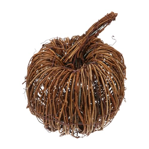 HIAKDOFT Rattan Kürbis Dekoration Handgefertigt Leicht Halloween Tisch Schmuck Festliche Herbstdeko für Zuhause und Party HIAKDOFT Rattan Kürbis Dekoration Handgefertigt Leicht Halloween Tisch Schmuck Festliche Herbstdeko für Zuhause und Party von HIAKDOFT