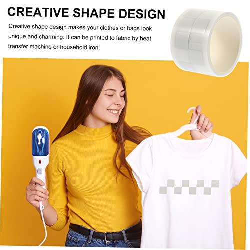 HIAKDOFT Reflektierende Bügelmotive DIY Heat Transfer Stickerrolle Silberne Aufbügelfolie für Kleidung Jeans Shirts Taschen Praktische Reparatur und Dekorative Textilapplikationen von HIAKDOFT