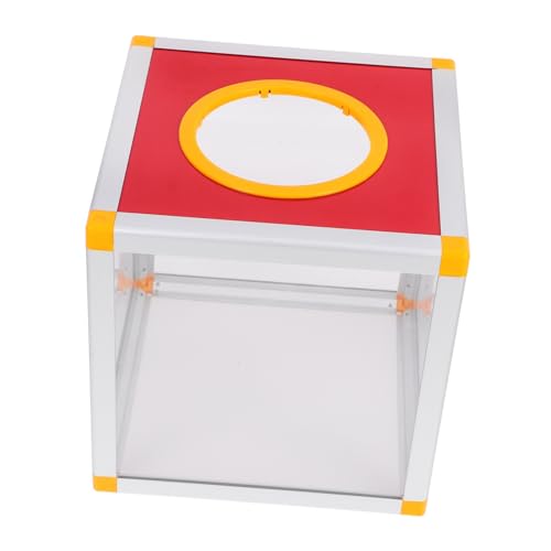 HIAKDOFT Rote Transparente Losbox aus Aluminiumlegierung und MDF Robustes Spenden behältnis Auffällige Wahlurne für Party und Fundraising HIAKDOFT Rote Transparente Losbox aus Aluminiumlegierung und MDF Robustes Spenden behältnis Auffällige Wahlurne für Party und Fundraising von HIAKDOFT