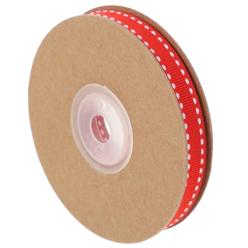 HIAKDOFT Rotes Satinband Geschenkband Schleifenband Dekoband für DIY Basteln Geschenkverpackung Blumensträuße und Hochzeitsdeko Langlebig Farbecht Formstabil von HIAKDOFT