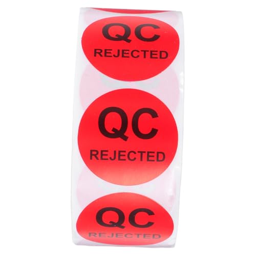 HIAKDOFT Runde Qc Qualitätskontrollaufkleber Selbstklebend mit Schwarztext Haftetiketten für Lager Produktprüfung und Inventar Sichtbare Prüfstatus Sticker HIAKDOFT Runde Qc Qualitätskontrollaufkleber Selbstklebend mit Schwarztext Haftetiketten für Lager Produktprüfung und Inventar Sichtbare Prüfstatus Sticker von HIAKDOFT