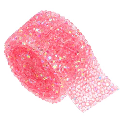 HIAKDOFT Selbstklebendes Strassband für Kleidung DIY Zubehör Doppelseitiges Klebeband mit Ab Diamantglitzer Hautfreundlich Strapazierfähig für Nähen Basteln Geschenkverpackung von HIAKDOFT