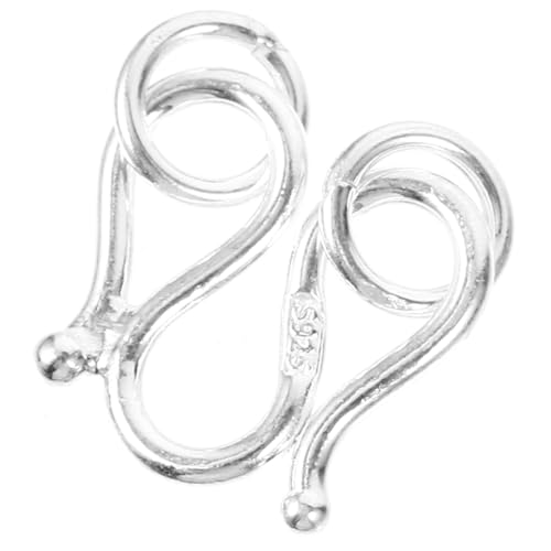 HIAKDOFT Silber Kettenverschluss Schmuckverschluss für Halsketten und Armbänder DIY Schmuckverbinder Leichte Polierte Verbindung für Kreative Bastelprojekte Langlebig und Einfach zu von HIAKDOFT