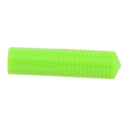 HIAKDOFT Silikon Bleistiftkappen Grün Kauspielzeug Schreibstift Schutz Sensorische Stifthülle mit Noppen Leicht Tragbar für Schule Büro Ergonomische Chewable Pencil Extender Zubehör von HIAKDOFT