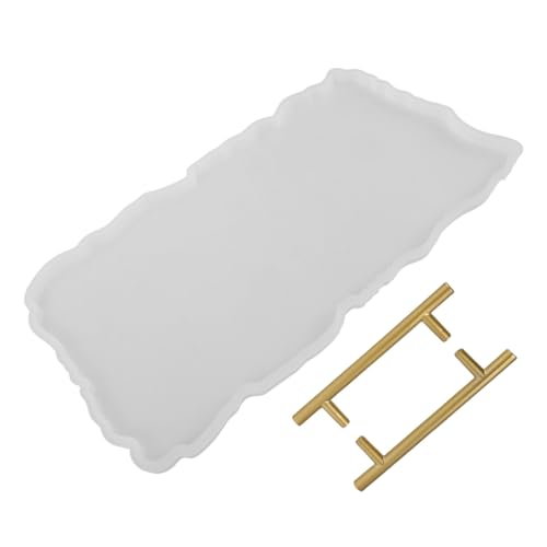 HIAKDOFT Silikon Tray Gießform mit Metallgriffen Rechteckige Harzform für Diy Kunsthandwerk Kleine Silikonform für Epoxidharz Tablett Herstellung Professionell Detaillierte Textur HIAKDOFT Silikon Tray Gießform mit Metallgriffen Rechteckige Harzform für Diy Kunsthandwerk Kleine Silikonform für Epoxidharz Tablett Herstellung Professionell Detaillierte Textur von HIAKDOFT