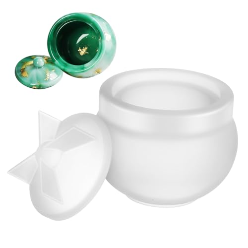 HIAKDOFT Silikonform Jar Mold mit Deckel Flexibel für Epoxidharz DIY Aufbewahrungsdose Lebensmittelecht Sicher Leicht Entformbar Kompakt für Basteln und Dekoration HIAKDOFT Silikonform Jar Mold mit Deckel Flexibel für Epoxidharz DIY Aufbewahrungsdose Lebensmittelecht Sicher Leicht Entformbar Kompakt für Basteln und Dekoration von HIAKDOFT