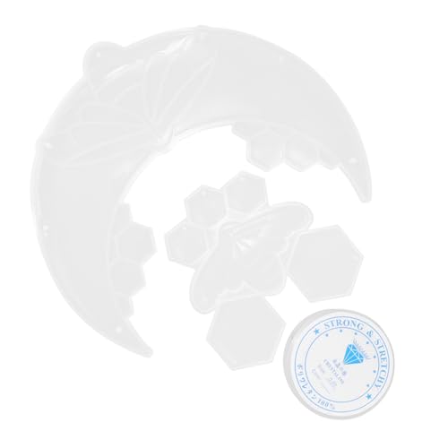 HIAKDOFT Silikonform Mond Biene Anhänger DIY Gießform Epoxidharz Kunstharz Gussform Flexible Langlebige Resin Art Form für Dekorative Schmuckanhänger Basteln von HIAKDOFT
