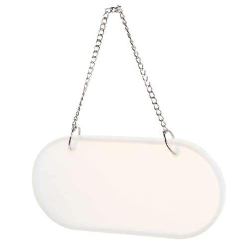 HIAKDOFT Silikonform Oval für DIY Türschild Basteln Wiederverwendbare Flexible Epoxidharz Gießform Robustes Waschbares Material für Namensschild Preisschild Dekoration und Kunsthandwerk von HIAKDOFT