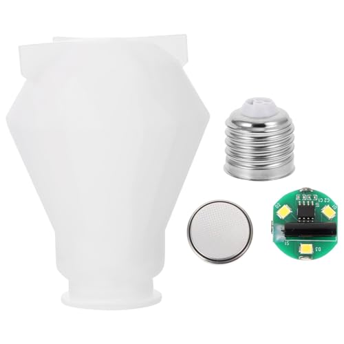 HIAKDOFT Silikonform für DIY Lampenfassung Gießen Langlebige Flexible Gießform aus Hochwertigem Silikon für Epoxidharz Harzkunst und Kreative Lichtbulb Dekorationen von HIAKDOFT