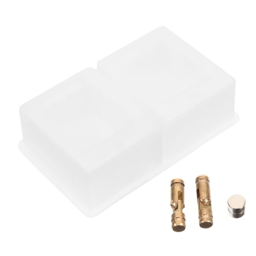 HIAKDOFT Silikonform für DIY Rechteckige Schmuckbox mit Deckel Langlebig und Wiederverwendbar Inklusive Epoxidharz Gießform für Aufbewahrung Kleiner Gegenstände zum Basteln von Ringen und von HIAKDOFT