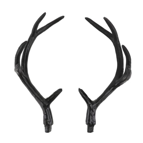 HIAKDOFT Simuliertes Geweih Haarreif Schwarze DIY Kostüm Accessoire Fasching Karneval Halloween Damen Party Kopfschmuck HIAKDOFT Simuliertes Geweih Haarreif Schwarze DIY Kostüm Accessoire Fasching Karneval Halloween Damen Party Kopfschmuck von HIAKDOFT