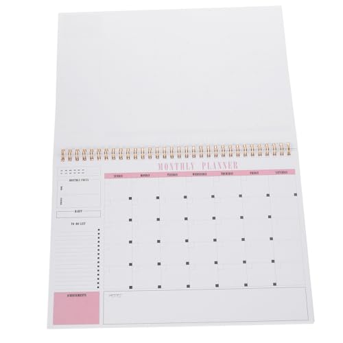 HIAKDOFT Spiral Wochenplaner Notizbuch Englisches Tagesplaner Notizheft Memo Agenda Organizer Praktisches Zeitmanagement für Schüler Lehrer und Bürogebrauch von HIAKDOFT