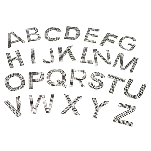 HIAKDOFT Strass Applikationen Alphabet Aufnäher zum Aufbügeln für Kleidung Taschen DIY Bastelbedarf Individuelle Textil Dekoration Schwarz HIAKDOFT Strass Applikationen Alphabet Aufnäher zum Aufbügeln für Kleidung Taschen DIY Bastelbedarf Individuelle Textil Dekoration Schwarz von HIAKDOFT