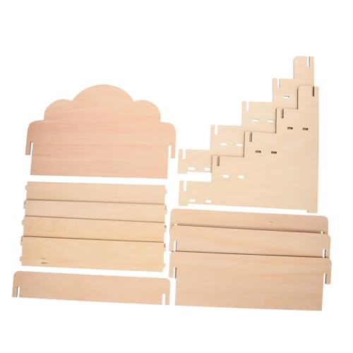 HIAKDOFT Stufiger Holz grußkartenständer Robuster Kartenhalter für Postkarten Tisch dekor Vielseitiger Präsentationsständer für Einzelhandel Theke und Events von HIAKDOFT