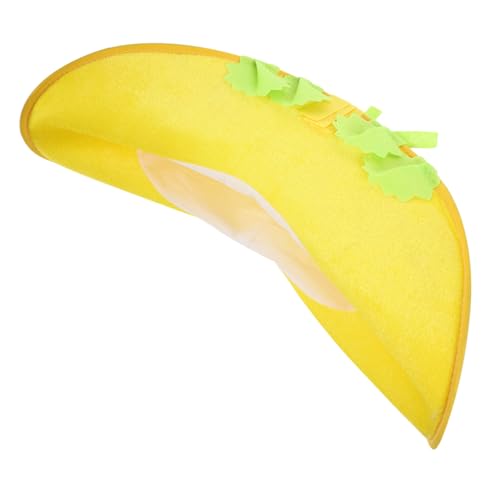 HIAKDOFT Taco Hut Stoff Hut Leicht und Bequem Fiesta Party Dekoration Karneval Kostüm Requisite für Bühnenauftritte und Cosplay HIAKDOFT Taco Hut Stoff Hut Leicht und Bequem Fiesta Party Dekoration Karneval Kostüm Requisite für Bühnenauftritte und Cosplay von HIAKDOFT