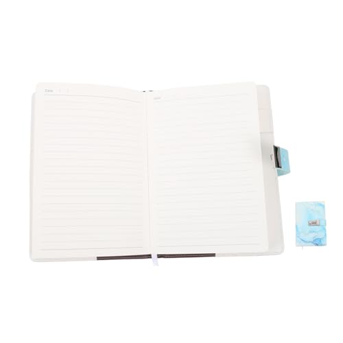 HIAKDOFT Tagebuch mit Zahlenschloss PU Notizbuch mit Schloss Vielseitiges Journal für Erwachsene Kreatives Passwort Geschütztes Schreibbuch Stilvolles Design für Büro und Alltag von HIAKDOFT