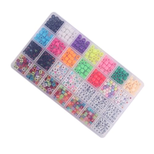 HIAKDOFT Teiliges Acryl Buchstabenperlen mit Großen Löchern Bunte DIY Spacer Perlen für Armband Schmuckherstellung Leicht Robust und Einfach Auffädelbar für Individuelle Halsketten und HIAKDOFT Teiliges Acryl Buchstabenperlen mit Großen Löchern Bunte DIY Spacer Perlen für Armband Schmuckherstellung Leicht Robust und Einfach Auffädelbar für Individuelle Halsketten und von HIAKDOFT