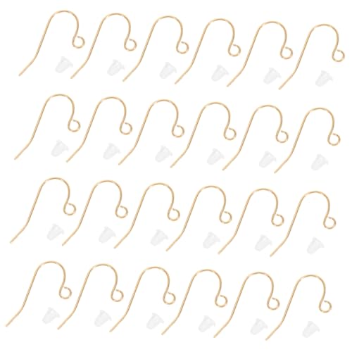 HIAKDOFT Teiliges DIY V-form Metall Ohrhaken mit Ohrstoppern Hautfreundlich Langlebig Geeignet für Ohrring Herstellung und Basteln Schmuckzubehör für Frauen HIAKDOFT Teiliges DIY V-form Metall Ohrhaken mit Ohrstoppern Hautfreundlich Langlebig Geeignet für Ohrring Herstellung und Basteln Schmuckzubehör für Frauen von HIAKDOFT