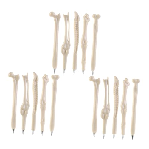 HIAKDOFT Teiliges Kugelschreiber mit Halloween Bone Design Kreative Langlebige Kugelschreiber für Schüler Glatt Schreibend Lustige Schreibstifte für Schule und Büro von HIAKDOFT