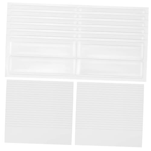 HIAKDOFT Teiliges Selbstklebende Etikettenhalter mit Papier einlegern Transparente für Büro Aktenorganisation Vielseitig Verwendbar für Beschriftungen und Ablage HIAKDOFT Teiliges Selbstklebende Etikettenhalter mit Papier einlegern Transparente für Büro Aktenorganisation Vielseitig Verwendbar für Beschriftungen und Ablage von HIAKDOFT
