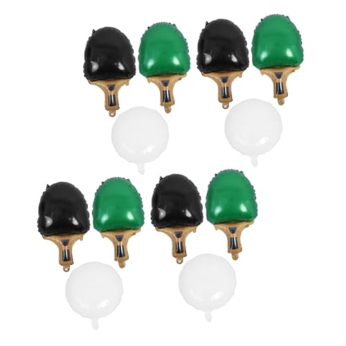 HIAKDOFT Teiliges Tischtennis Ballon Langlebige Folienballons mit Grünen und Schwarzen Schlägern Weißen Bällen Sportliches Partydekor für Geburtstag Spiel und Wettkampf Atmosphäre HIAKDOFT Teiliges Tischtennis Ballon Langlebige Folienballons mit Grünen und Schwarzen Schlägern Weißen Bällen Sportliches Partydekor für Geburtstag Spiel und Wettkampf Atmosphäre von HIAKDOFT