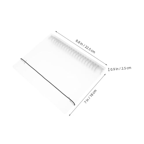 HIAKDOFT Transparente Notebook Binder Cover aus Robustem Pp material Planerhülle Leichter Wiederverwendbarer Notizbuchschutzhülle mit Rutschfester Oberfläche für Schule und Büro von HIAKDOFT