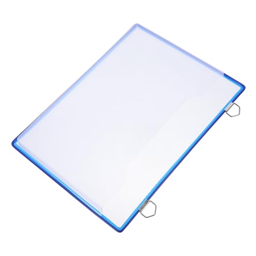 HIAKDOFT Transparenter Hängender Datei Organizer aus Dickem Kunststoff Wiederverwendbare Aufbewahrungstasche mit Stabilem Wandhalter für Büro Schule und Zuhause zur Dokumentenablage von HIAKDOFT