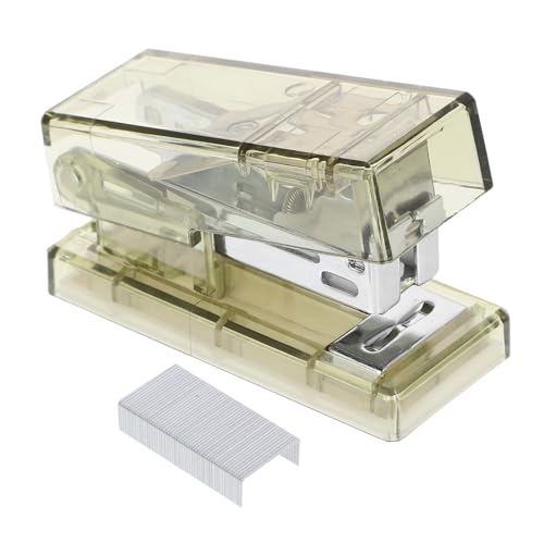 HIAKDOFT Transparenter Mini Tacker Heftklammern für Büro und Schule Kompakter Handhefter mit Stabiler Heftleistung Praktisches Tragbares Schreibwaren für Zuhause und Unterwegs HIAKDOFT Transparenter Mini Tacker Heftklammern für Büro und Schule Kompakter Handhefter mit Stabiler Heftleistung Praktisches Tragbares Schreibwaren für Zuhause und Unterwegs von HIAKDOFT