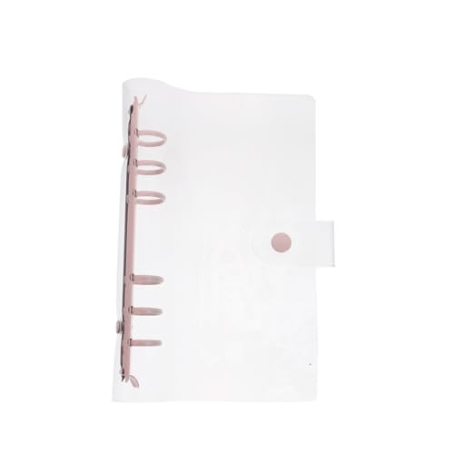 HIAKDOFT Transparenter PVC Loseblatt Ordner Leichter Flexibler Ringbuchumschlag für Reise und Büro Notizbuchschutz Geeignet für Persönliche Planung und Schulnotizen von HIAKDOFT