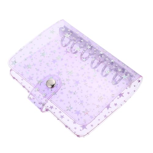 HIAKDOFT Transparentes Binder Schutzhülle PP Hülle mit Druckknopf Langlebiger Personal Planner Schutz für Lose Journal Organizer Cover für Studium und Bürogebrauch von HIAKDOFT