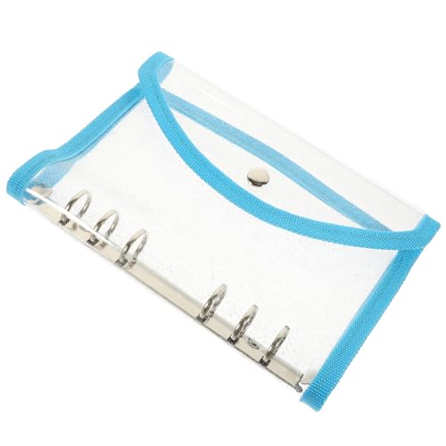 HIAKDOFT Transparentes PVC Notizbuch Cover mit Blauem Saum Langlebige Leichte Heftumschlaghülle Stabil und Rutschfest als Binder schutzhülle für Scrapbooking und Notizhefte HIAKDOFT Transparentes PVC Notizbuch Cover mit Blauem Saum Langlebige Leichte Heftumschlaghülle Stabil und Rutschfest als Binder schutzhülle für Scrapbooking und Notizhefte von HIAKDOFT