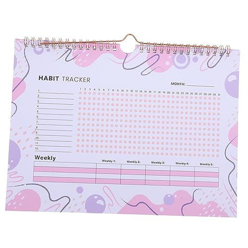 HIAKDOFT Undatierter Habit Tracker Planer Minimalistischer Monatskalender mit Metallbindung Vielseitiger Gewohnheitstracker für Schlaf und Lernen und Tragbar für Wand und Türaufhängung HIAKDOFT Undatierter Habit Tracker Planer Minimalistischer Monatskalender mit Metallbindung Vielseitiger Gewohnheitstracker für Schlaf und Lernen und Tragbar für Wand und Türaufhängung von HIAKDOFT