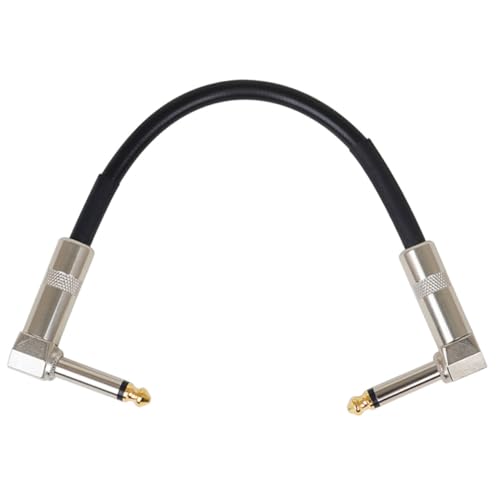 HIAKDOFT Verbindungskabel Metallkopf Langlebiges Patchkabel für Gitarrenpedale Praktische Stromversorgungskordel für Effektgeräte von HIAKDOFT